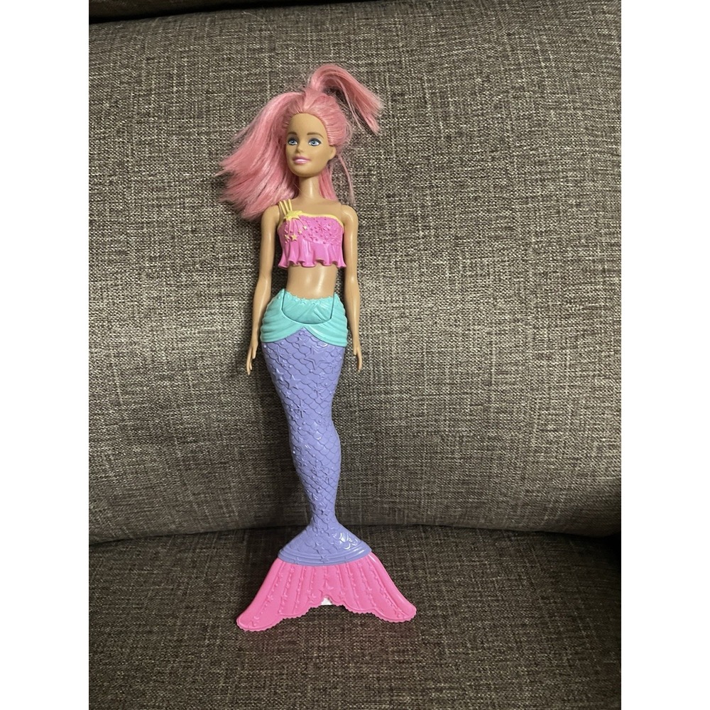 Barbie Dreamtopia Mermaid Doll, Rainbow Cove, Pink‎ Hair & Tail, 2017 Mattel